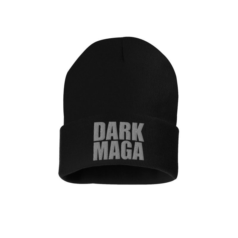 12 Inch Knit Hat / Black Dark MAGA Beanie maga trump