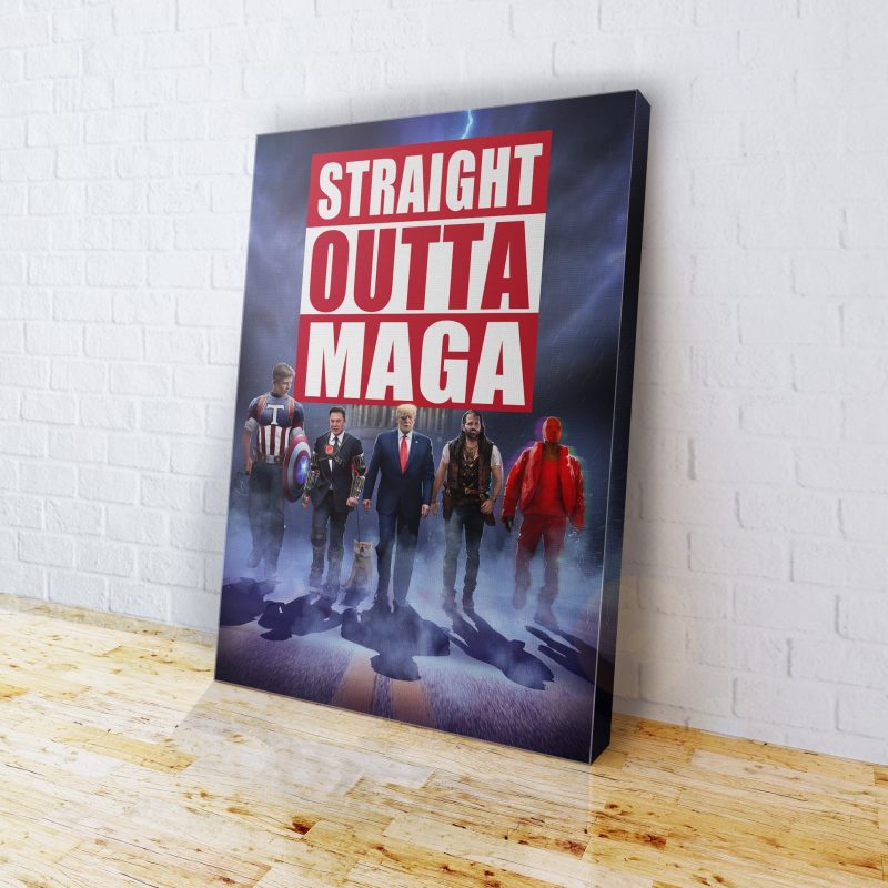 16x24 / .75 Straight Outta MAGA Canvas maga trump