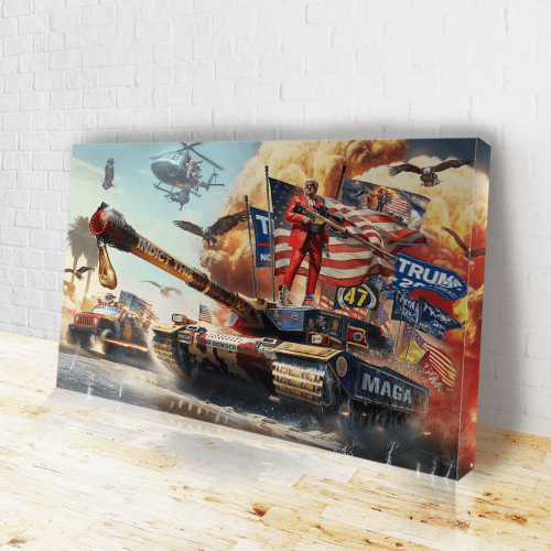 16x24 / .75 Trump Tank 2024 "INDICT THIS" Canvas maga trump