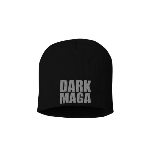 8 Inch Knit Hat / Black Dark MAGA Beanie maga trump