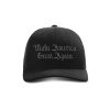 Adjustable Snapback Trucker Cap / Black Dark MAGA Constitution Trucker Hat maga trump