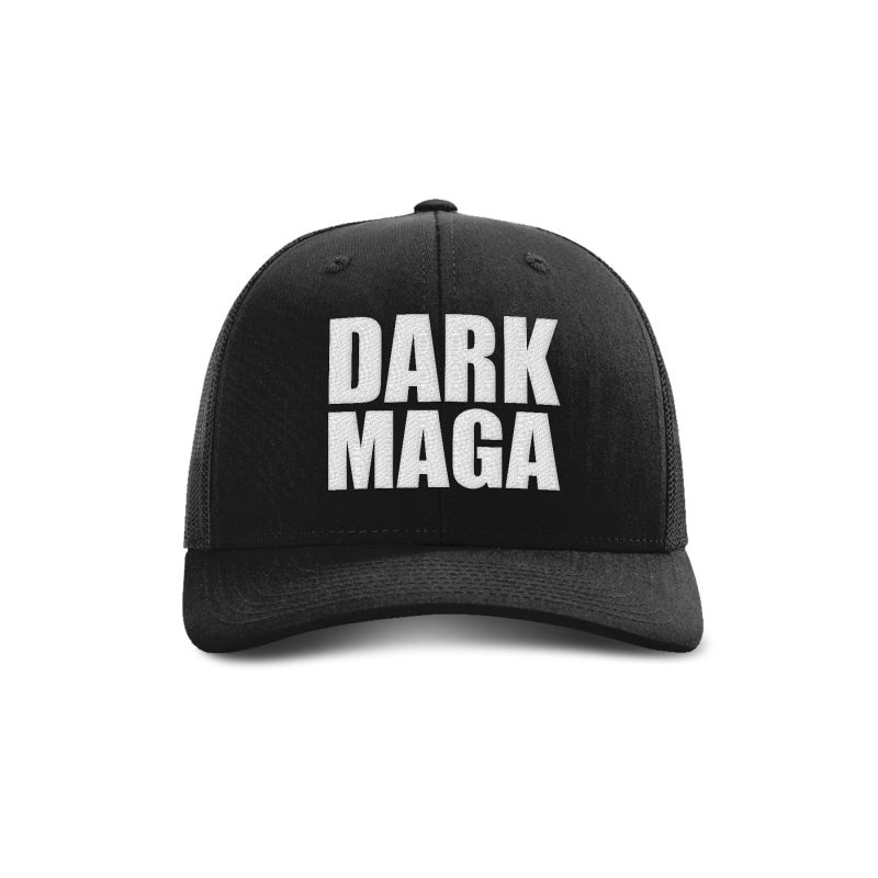 Adjustable Snapback Trucker Cap / Black Dark MAGA Hat maga trump