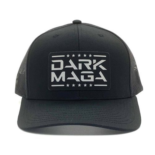 Adjustable Snapback Trucker Cap / Black Dark MAGA PVC Patch Hat maga trump