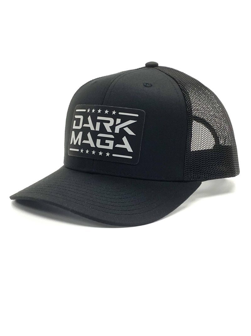 adjustable snapback trucker cap black dark maga pvc patch hat dark maga pvc patch hat maga trump 37526857121969