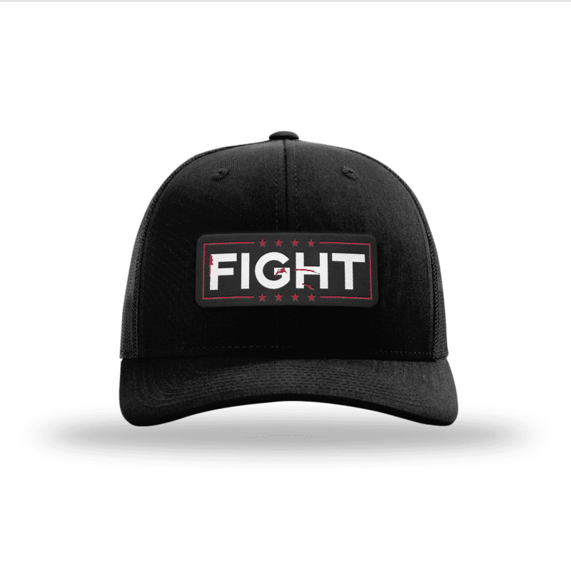 Adjustable Snapback Trucker Cap / Black Fight Blood Splatter Trucker Hat maga trump