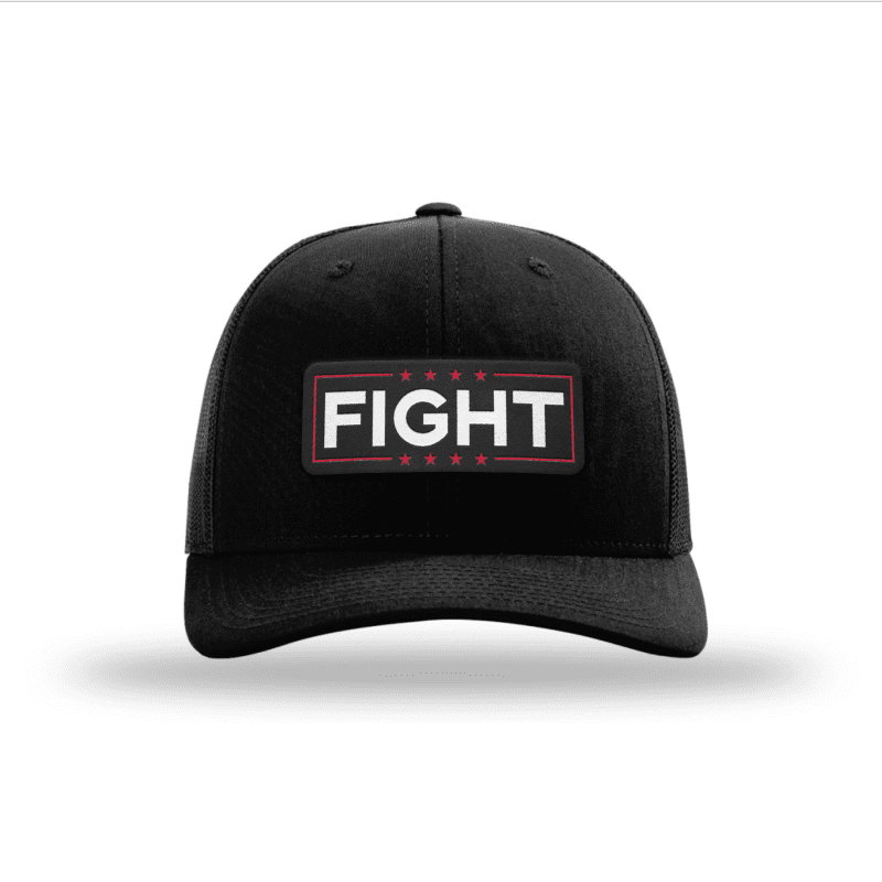 Adjustable Snapback Trucker Cap / Black Fight Trucker Hat maga trump