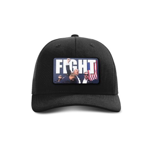 Adjustable Snapback Trucker Cap / Black Fight Trump Trucker Hat maga trump