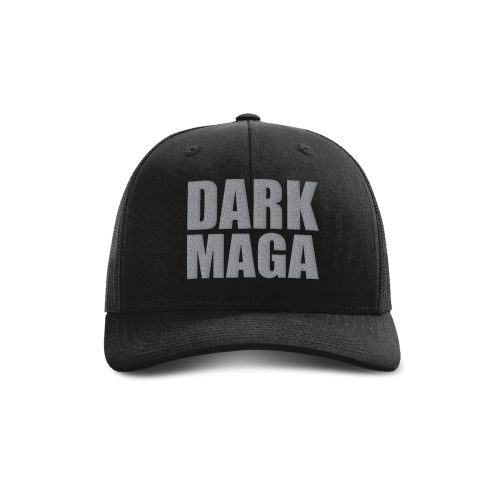 Adjustable Snapback Trucker Cap / Black/Grey Dark MAGA Hat maga trump