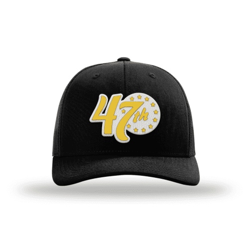 Adjustable Snapback Trucker Cap / Black Limited Edition 47th President Trucker Hat - Gold/White maga trump