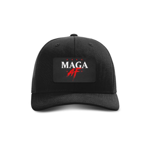 Adjustable Snapback Trucker Cap / Black MAGA AF Patch Trucker Hat maga trump