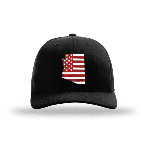 Adjustable Snapback Trucker Cap / Black / OS Arizona is MAGA Country Hat maga trump