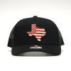 Adjustable Snapback Trucker Cap / Black Texas is MAGA Country maga trump