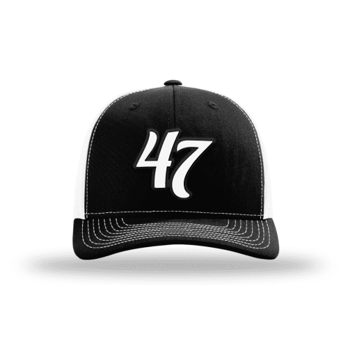 Adjustable Snapback Trucker Cap / Black/ White Trump 47th President Trucker Hat White/Black maga trump