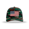 Adjustable Snapback Trucker Cap / Camo Maga American Flag Hat maga trump