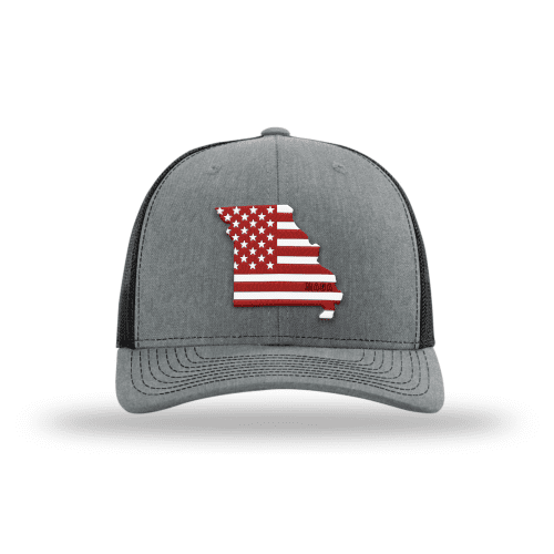 Adjustable Snapback Trucker Cap / Heather Grey/ Black / OS Missouri is MAGA Country Hat maga trump