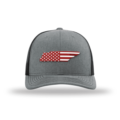 Adjustable Snapback Trucker Cap / Heather Grey/ Black / OS Tennessee is MAGA Country Hat maga trump