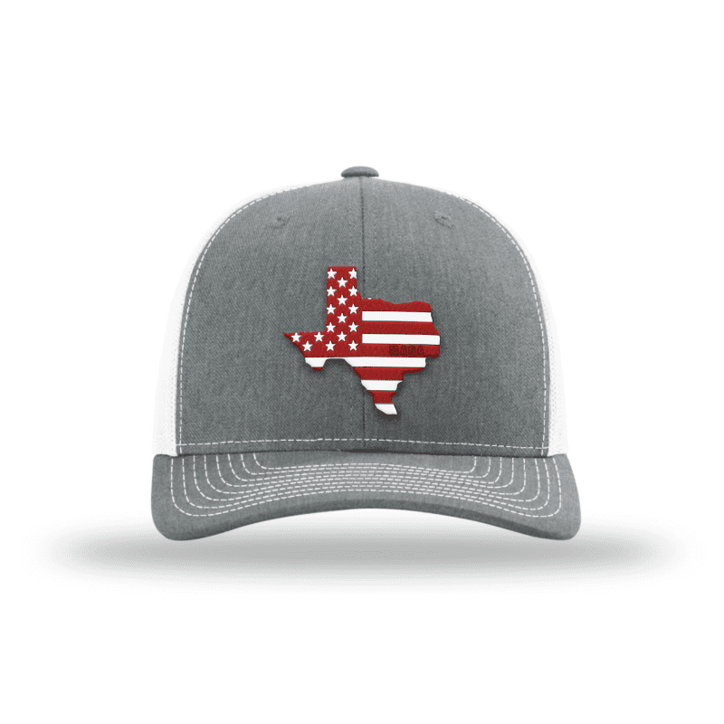 Adjustable Snapback Trucker Cap / Heather Grey/ White / OS Texas is MAGA Country Hat maga trump