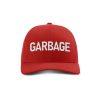 Adjustable Snapback Trucker Cap / Red Garbage Trucker Hat maga trump