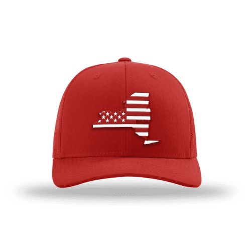 Adjustable Snapback Trucker Cap / Red / OS New York is MAGA Country Hat maga trump