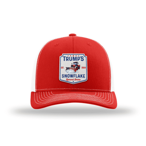 Adjustable Snapback Trucker Cap / Red/White Trump's Snowflake Removal Service Trucker maga trump