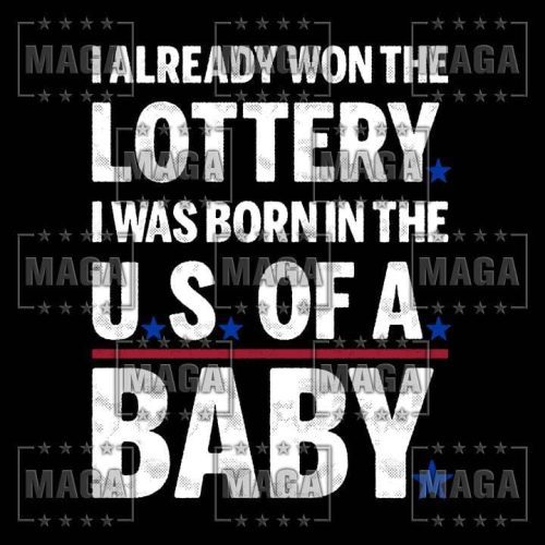 already won the lottery ladies tee maga trump 35654596460721