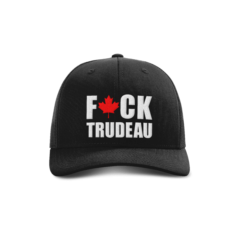 Black / OS F Trudeau Trucker Hat maga trump