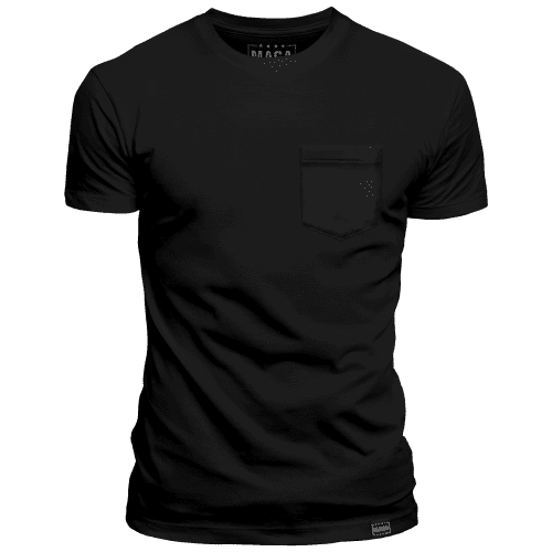 Black / S Classic MAGA Pocket Tee maga trump