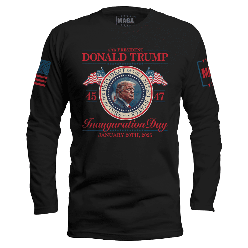 Black / S Inauguration Day Long Sleeve maga trump