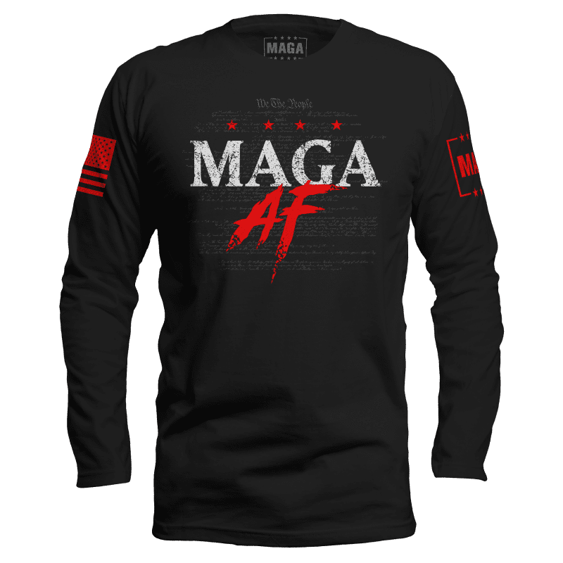 Black / S MAGA AF Long Sleeve maga trump