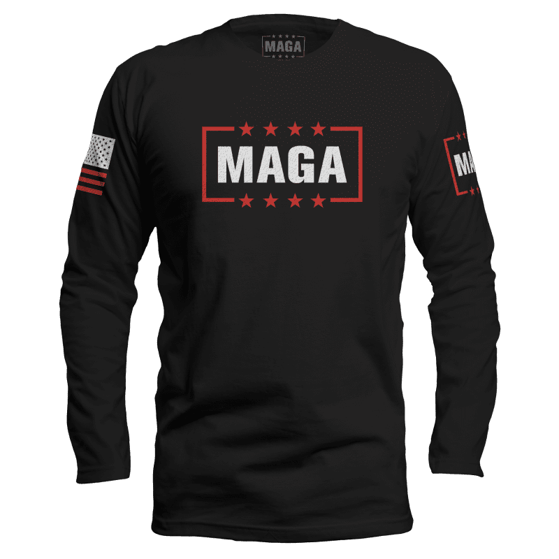 Black / S MAGA Long Sleeve maga trump