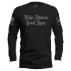 Black / S Make America Great Again Dark Gothic Long Sleeve maga trump