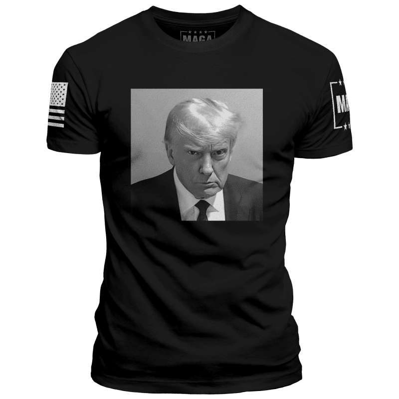 Black / S TRUMP MUG SHOT maga trump