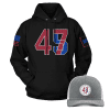 Black / XS 45/47 Hoodie Patriot Bundle maga trump