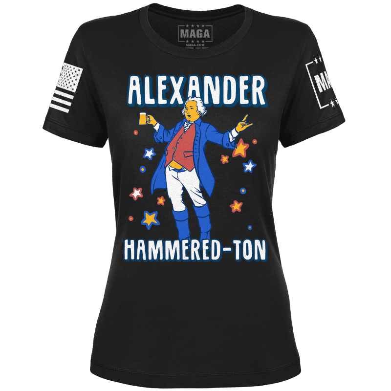 Black / XS Alexander Hammered-Ton Ladies Tee maga trump