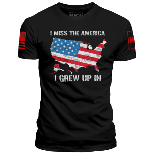 Black / XS America I Grew Up In maga trump