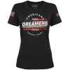 Black / XS Americans Are Dreamers Ladies Tee maga trump