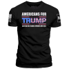 Black / XS Americans For Trump - United We Stand, Divided We Fall maga trump