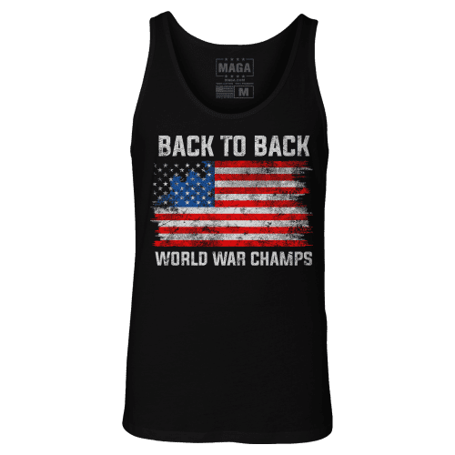 Black / XS Back to Back World War Champs Tank maga trump