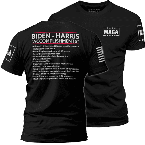 Black / XS Biden - Harris "Accomplishments" maga trump