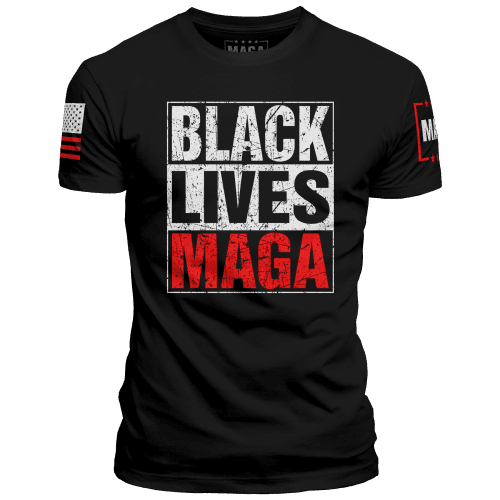 Black / XS Black Lives MAGA maga trump