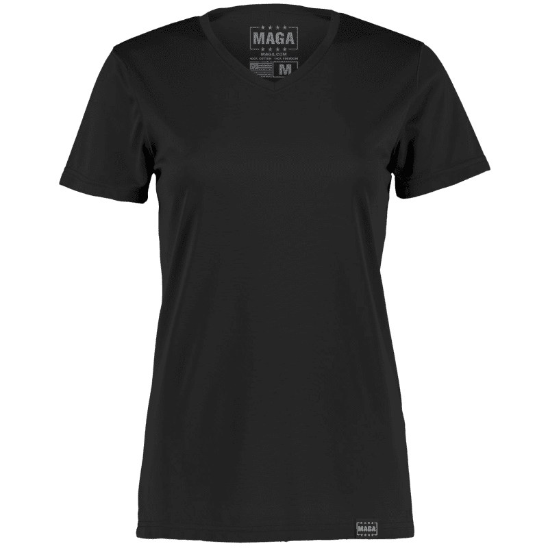 Black / XS Classic MAGA V-Neck Tee maga trump