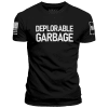 Black / XS Deplorable Garbage maga trump