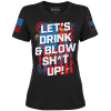 Black / XS Drink And Blow Ladies Tee maga trump