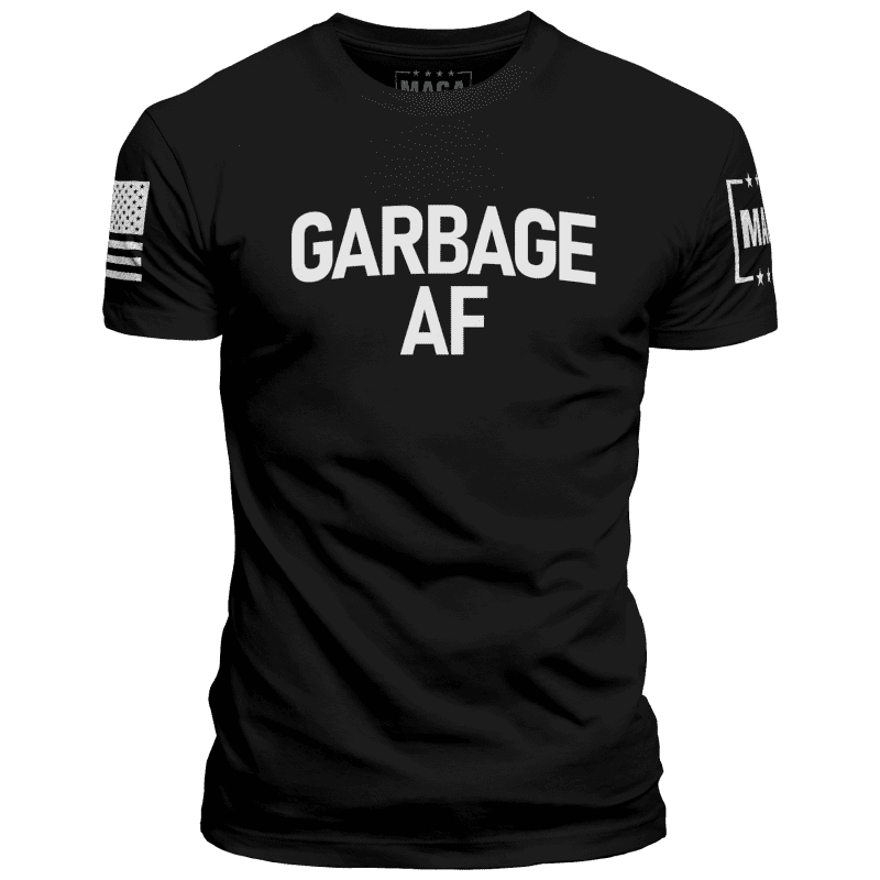 Black / XS Garbage AF maga trump