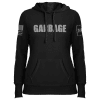 Black / XS Garbage Black Ladies Hoodie maga trump