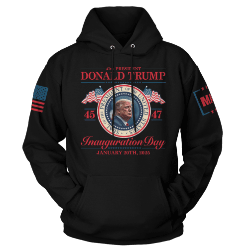 Black / XS Inauguration Day Hoodie maga trump