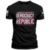 Black / XS It's a Constitutional Republic Not a Democracy maga trump