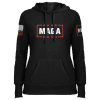 Black / XS MAGA Ladies Hoodie maga trump