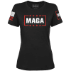 Black / XS MAGA Ladies Tee maga trump