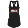 Black / XS MAGA Racerback Tank Top maga trump